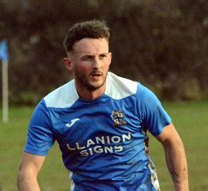Ben Steele - scored twice for Monkton Swifts Ben Steele - scored twice for Monkton Swifts